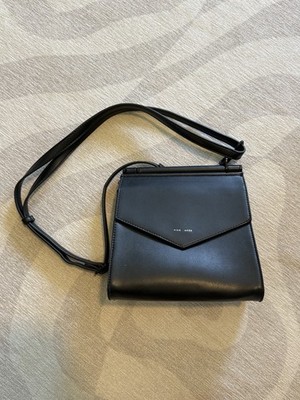 Pixie Moon Vegan Leather Double Sided Black Purse Shoulder Bag