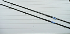 2x 12ft FOX AQUOS CARP FISHING RODS-2.5 & 2.75lb-USED/VGC/NO DECALS *FREE POST*