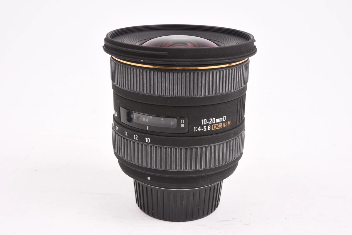 Sigma DC Camera Lenses 10-20mm Focal f/4-5.6 Maximum Aperture for
