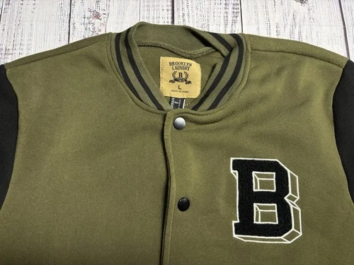 NEW Mens Brooklyn Laundry Jacket Sz Large Varsity 1799  image 3