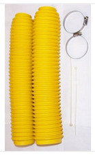 YELLOW Fork Boots 43x56x380mm Maico Suzuki YZ IT RM 125 200 250 465 490 500 NEW!
