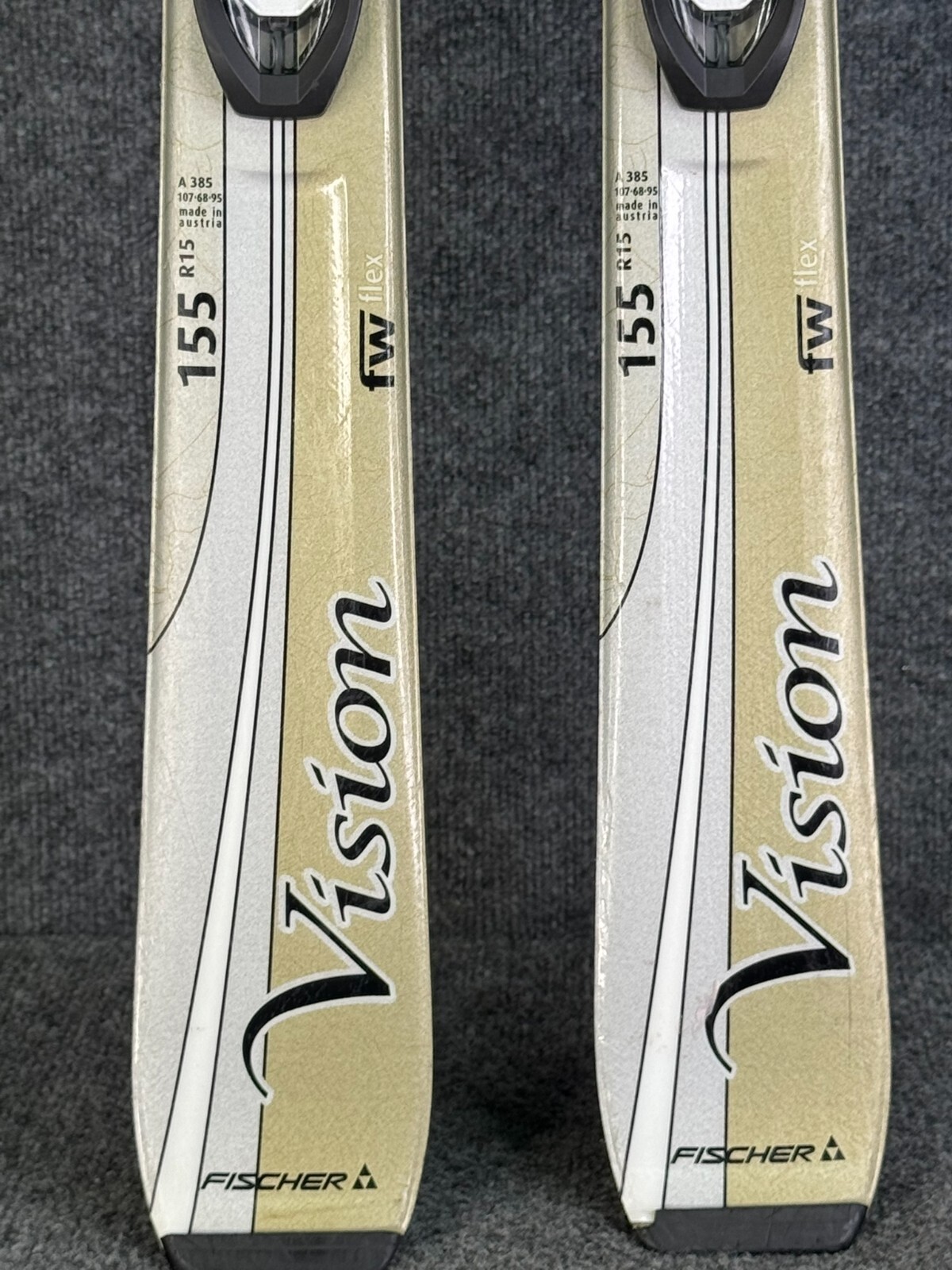 SALOMON Sci Fischer Vision FW Flex 155 cm R15 con attacchi regolabili FS10 