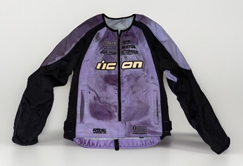 Giacca da corsa Icon Motosports Stage 2 Merc moto donna viola media - Foto 1 di 12