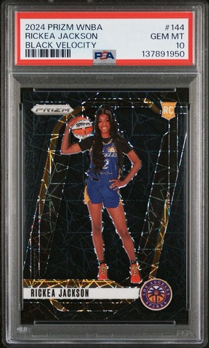 2024 WNBA Prizm RICKEA JACKSON Black Velocity RC /39 PSA 10 Pop 3 🔥 LA Sparks