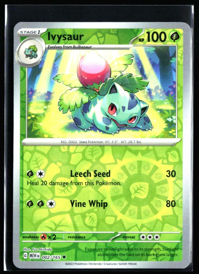 2023 Scarlet & Violet - 151 Ivysaur #2 Reverse Holo Pokemon Card