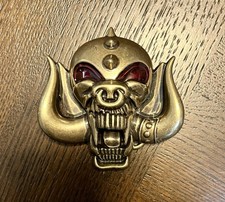 Mot&ouml;rhead War Pig Bronze Color Snaggletooth Belt Buckle - Lemmy - NEW!
