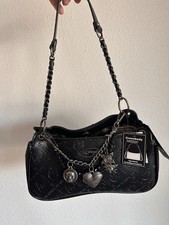 Ed Hardy Shoulder Bag - Skulls Black On Black
