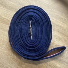 Gepolsterte Longierleine 8m. Tigger Clip. Neu in OVP. Burgund/Lila/Marine