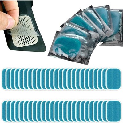 50 Pcs/25 Packs Gel Pads for ABS Stimulator Training Replacement Muscle Train...