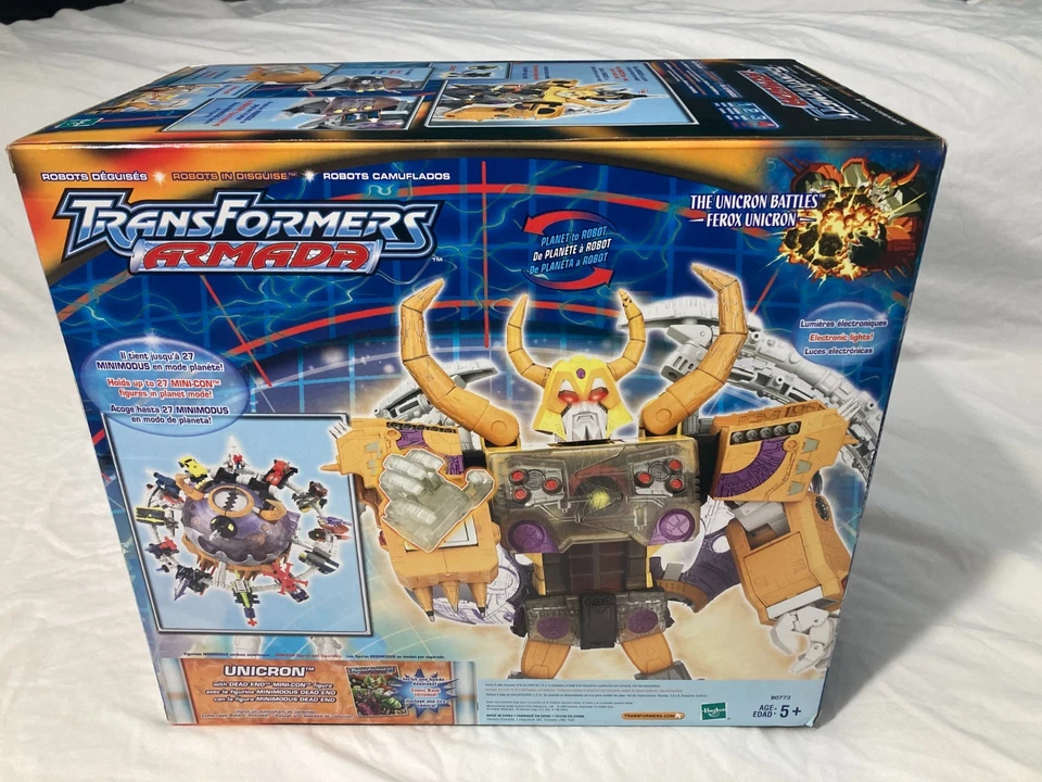 TRANSFORMERS ARMADA UNICRON HASBRO 2003 NIB VINTAGE W/ DEAD END FIGURE SEALED - Image 3 of 4
