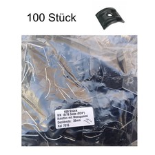 100 Kalotten anthrazit Aluminium 24° für Sinus Profil 76/18 Wellplatten