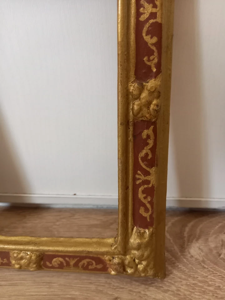 Ancien Cadre Vénitien - Bois et Moulures - Dorure - Photo 4/4