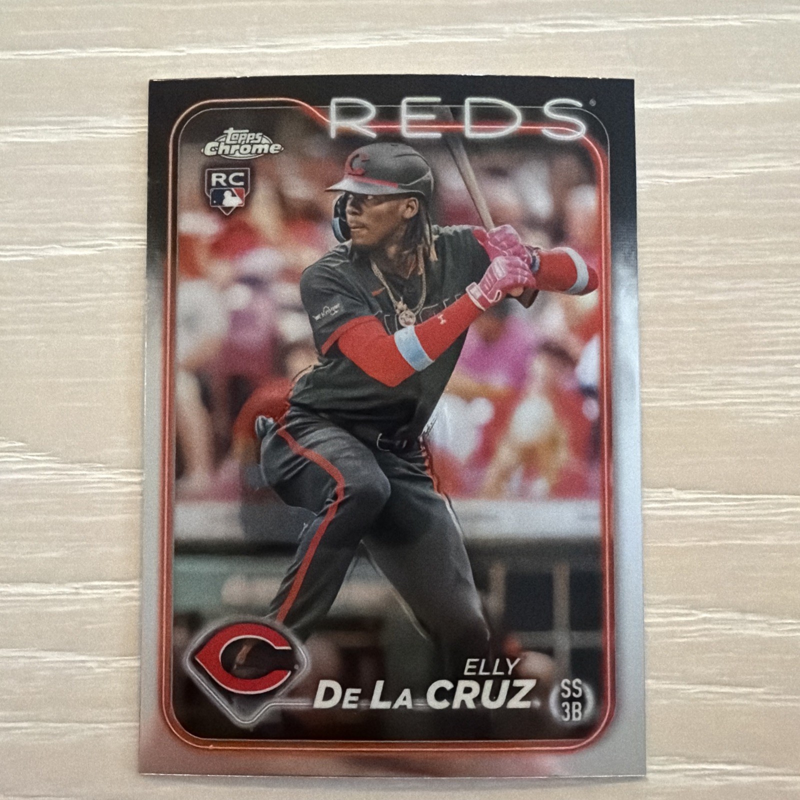 Topps 2024 Chrome Elly De La Cruz #44 Rookie Card - Cincinnati Reds