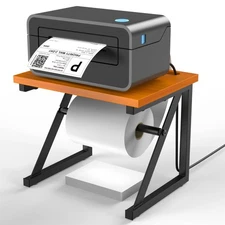 Label Holder for Rolls and Fan-Fold Labels, Shipping Label Roll Holder for Th...