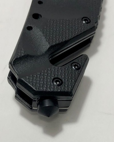 5 Inch Closed Rescue Pocket Knife All Black Spring Assisted Opening - Picture 6 of 12