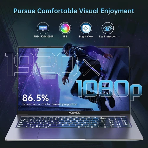 ACEMAGIC 16.1" 15.6" FHD Notebook Laptop Intel AMD Ryzen 7 5700U 16GB 512GB SSD - Picture 14 of 17