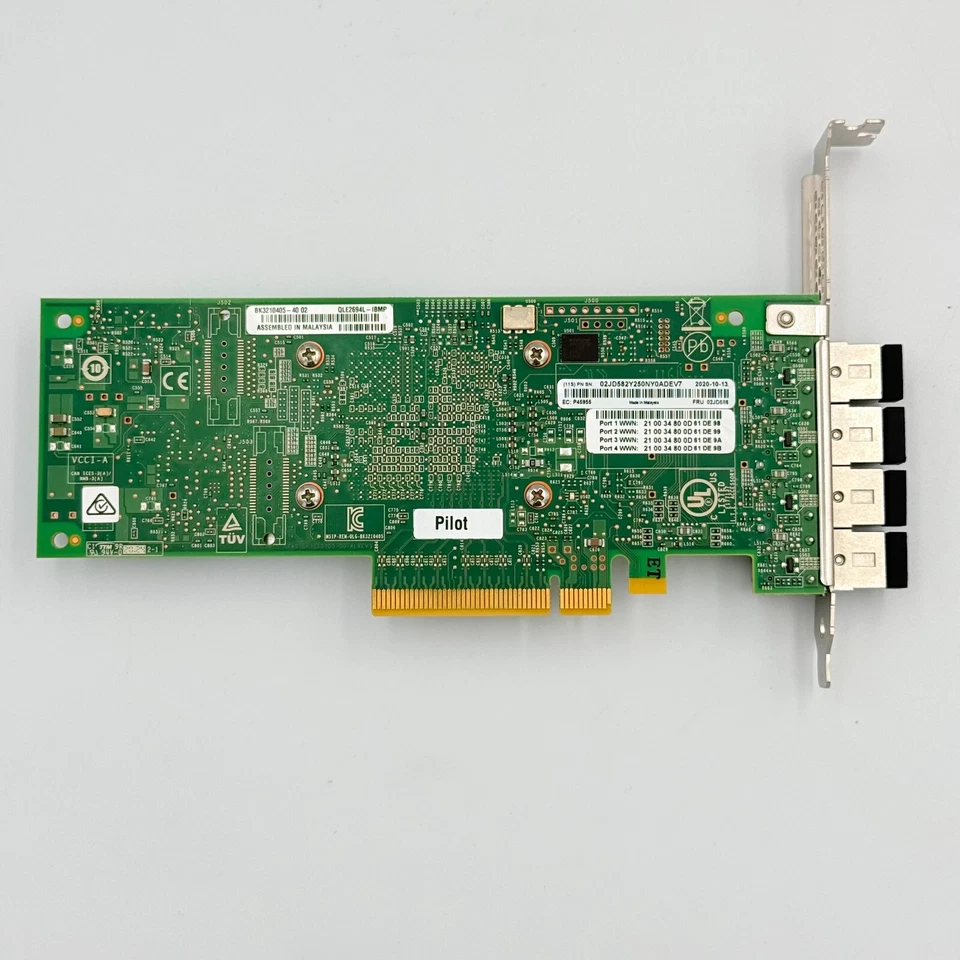 QLogic QLE2694L - IBMP Quad Port PCIe HBA Card with built in SFPs - Image 4 of 4