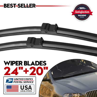 Set of 2  DIRECT CONNECT OEM QUALITY WIPER BLADES 24''/20'' Front Left and Right