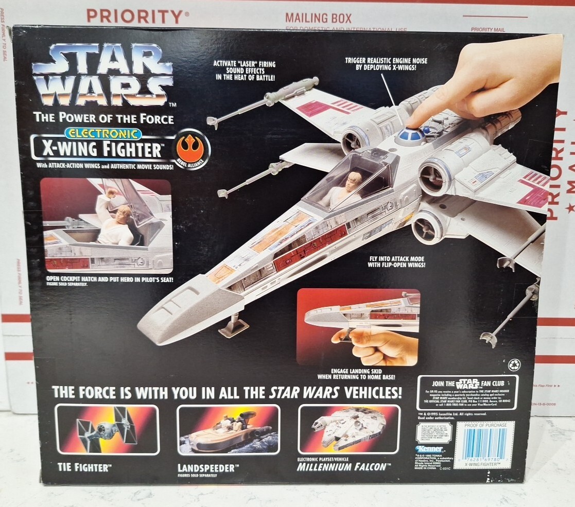Electronic XWing Fighter Star Wars The Power of the Force Kenner 1995