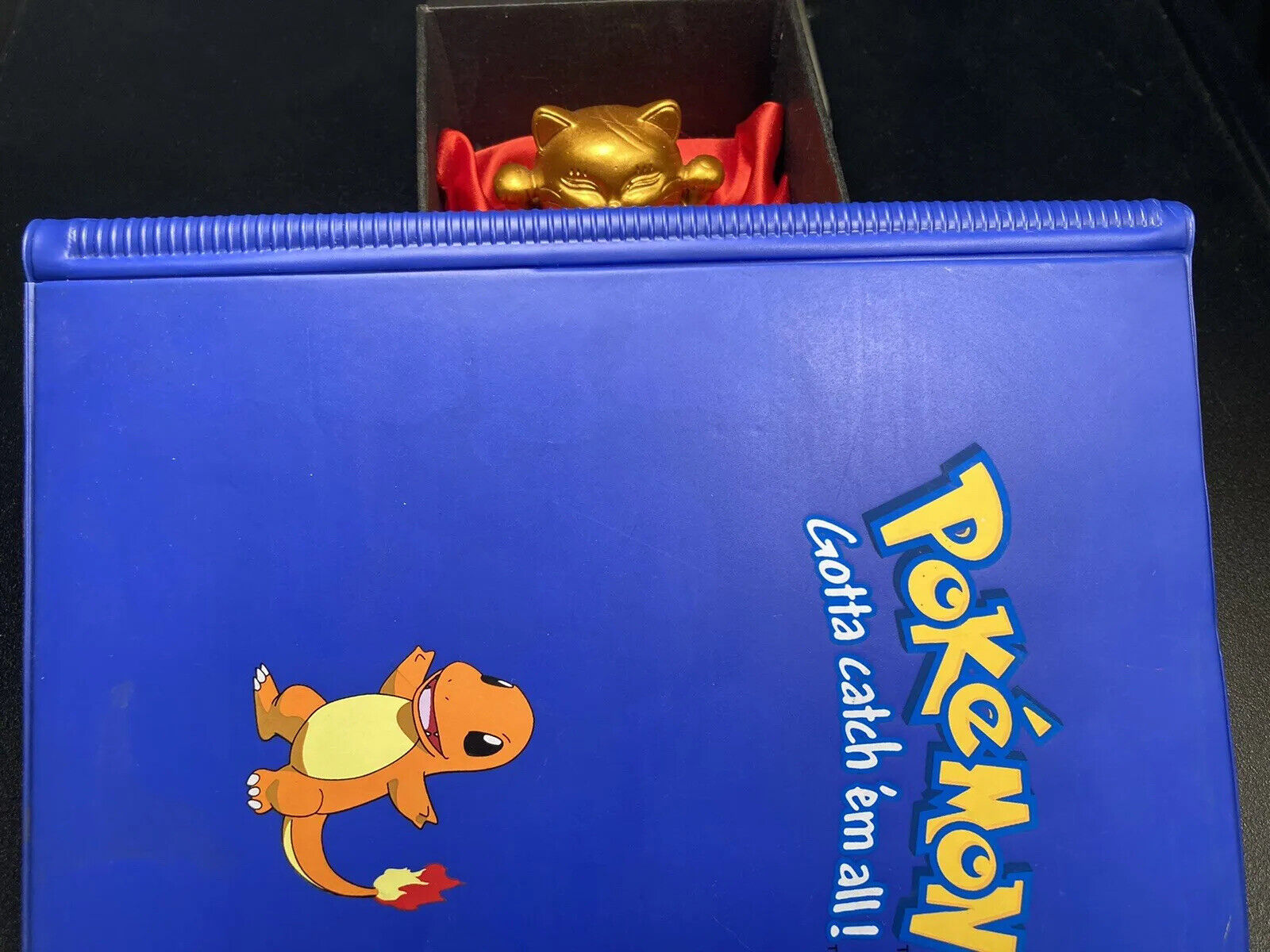 Vintage Pokemon Blue Charmander Card Binder Album Book Holder 1999 Original