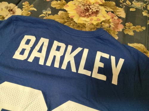 New York Giants Saquon Barkley Small (S) Nike Dri-Fit Athletic Cut Tee Shirt - Picture 8 of 13