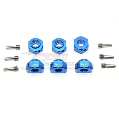 GPM Alu Radadapter Für Traxxas TRX-4 Trail Defender – 6 Mm, 4-teilig, Blau
