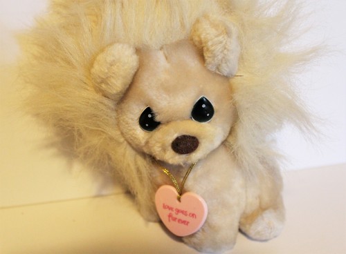 Vintage Precious Moments Lion Plush By Applause With Necklace RARE HTF 9.5" - Picture 5 of 5