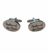Father of The GROOM Metal/ Enamel Finish CUFFLINKS