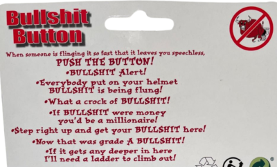 Bullshit Alert Button Desktop Joke Toy Prank 5 Phrases Funny Gift