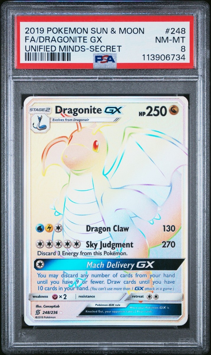 【PSA 8】ポケモンカードダス カイリュー Dragonite PSA 8】ポケモンカードダス カイリュー Dragonite PSA8】 JP