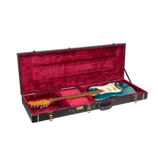 Crossrock Electric Guitar Case-Fits Fender Telecaster and Stratocaster Black