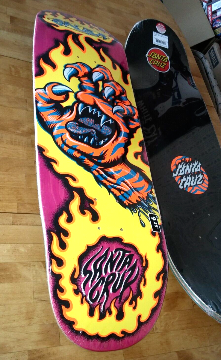 SANTA CRUZ SALBA SKATEBOARD DECK TIGER SCREAMING HAND JIM SANTA CRUZ SALBA SKATEBOARD DECK TIGER SCREAMING HAND JIM