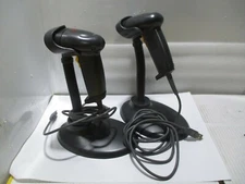 LOT OF 2 V-SCAN VC-100 Laser Barcode Scanner & Stand
