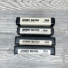 Lot Of 4 Johnny Mathis 8-Track Stereo Tape Cartridges TC8 - Please Read