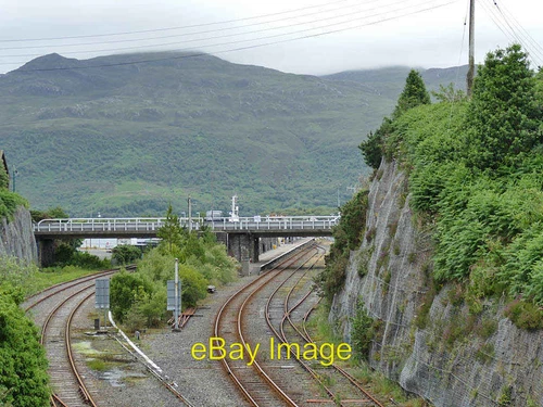 Photo 6x4 Approach to Kyle of Lochalsh station A view from the bridge ove c2019