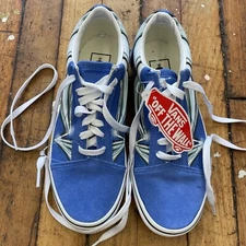 VANS ~ OFF THE WALL ~ Warp Nebulas Blue / Chrome Sneakers ~ M 5 / W 6.5 ~ NWT