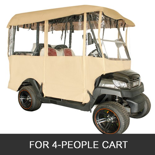 4 Passenger Golf Cart Cover Enclosure Fit Ezgo Yamaha Club Car Waterproof 79" - Picture 2 of 12