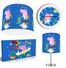 PEPPA PIG GEORGE SPACE ROCKETLampshade , Lamp ,  Art , Clock or Bundle Reusable