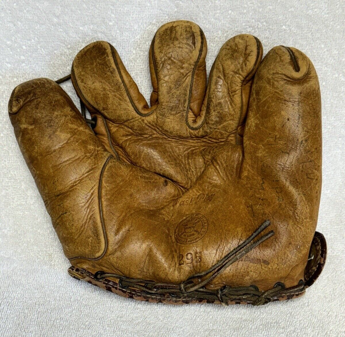 手袋 vintage leather globe Vintage 1930s Globe Leather Split Finger Baseball Glove Chet