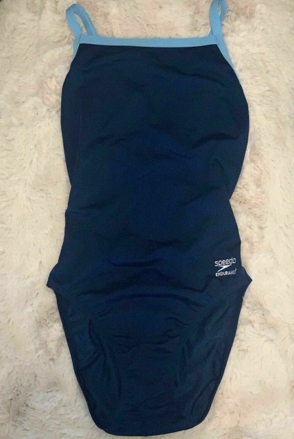 speedo endurance navy swimsuit