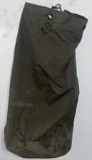 Vintage US Military Style Drab Army Olive Green Cotton Canvas Large Duffle Bag