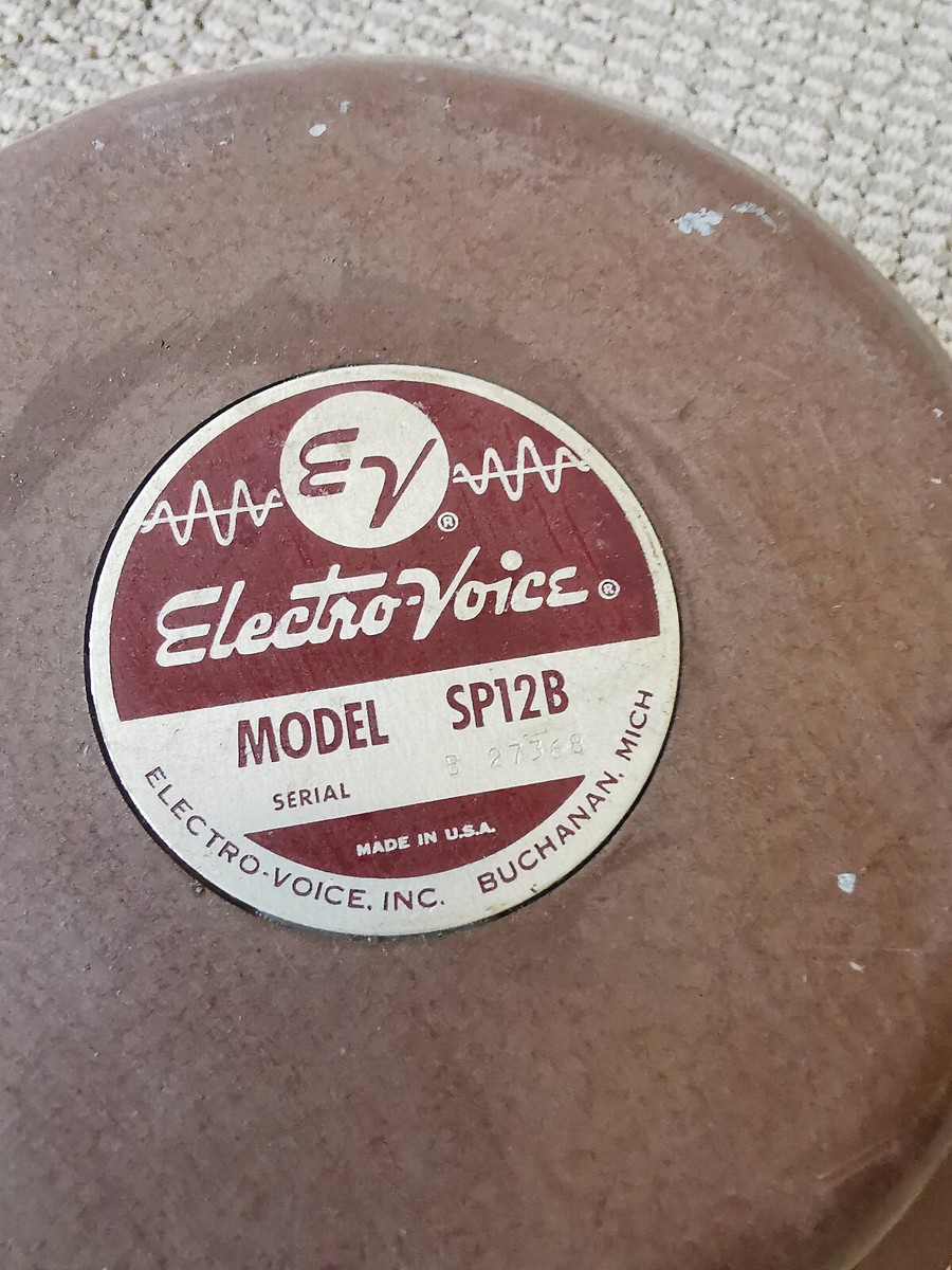 EV Electro-Voice SP12B Speaker Woofer Radax Coaxial EV Electro-Voice SP12B Speaker Woofer Radax Coaxial