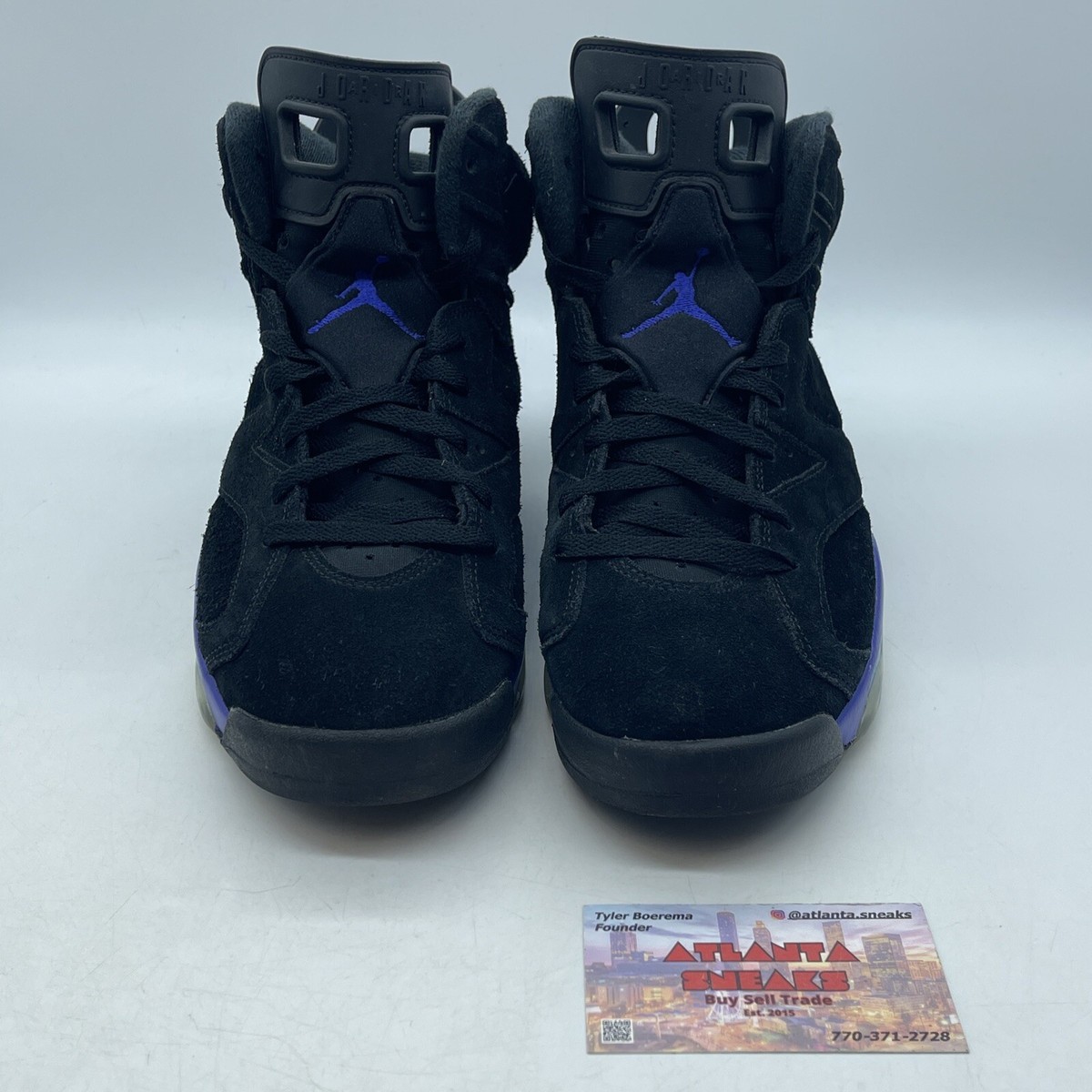 Size 8.5 - Air Jordan 6 Retro Aqua Black Purple Suede