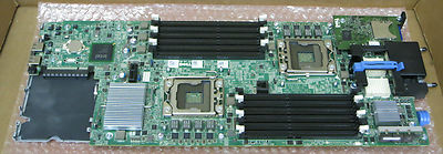 Dell PowerEdge M610 Hauptplatine MOBO Systemplatine N582M + Rückwandplatine Riser P669H