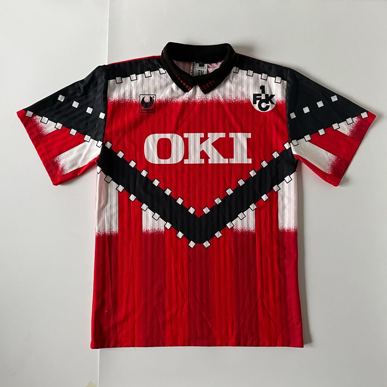 1.FC Kaiserslautern 93/94 Heimtrikot Größe: M - Uhlsport Vintage Oki