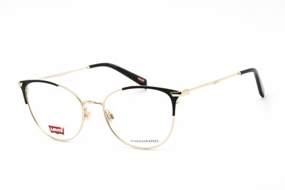 LEVI's LV 5025 0RHL 00 Eyeglasses Gold Black Frame 52mm