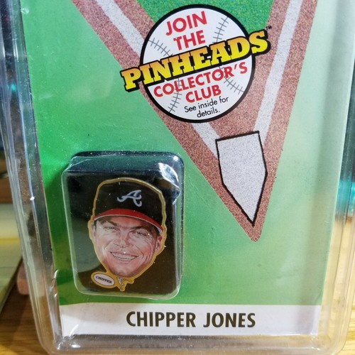 Pinheads Coleccionable Edición 1999 Primera Edición Chipper Jones Nuevo de lote antiguo - Imagen 3 de 5