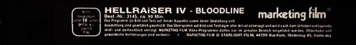 Hellraiser 4 ~ Bloodline * FSK ab 18 Jahren * orig. ERSTAUFLAGE * Clive Barker - Bild 4 von 10