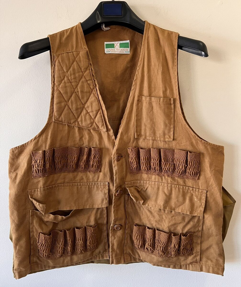 Vintage Hunting Vest (Game Winner Sportswear) Brown - Game Vintage Hunting Vest (Game Winner Sportswear) Brown - Game