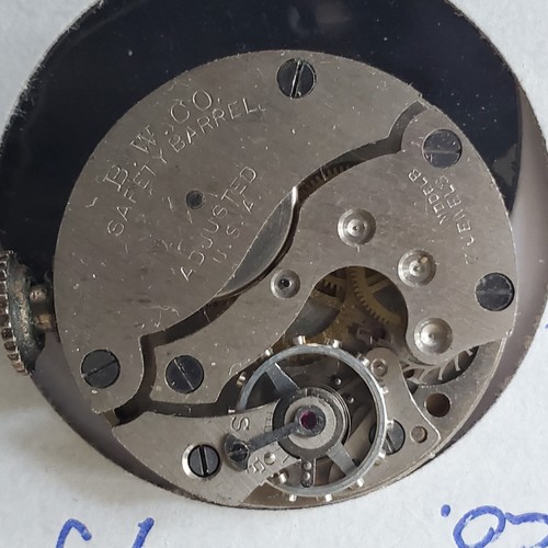 MENS CENTRAL-BW CO. WATCH MOVEMENT 7J MODEL B #376 - Picture 3 of 3